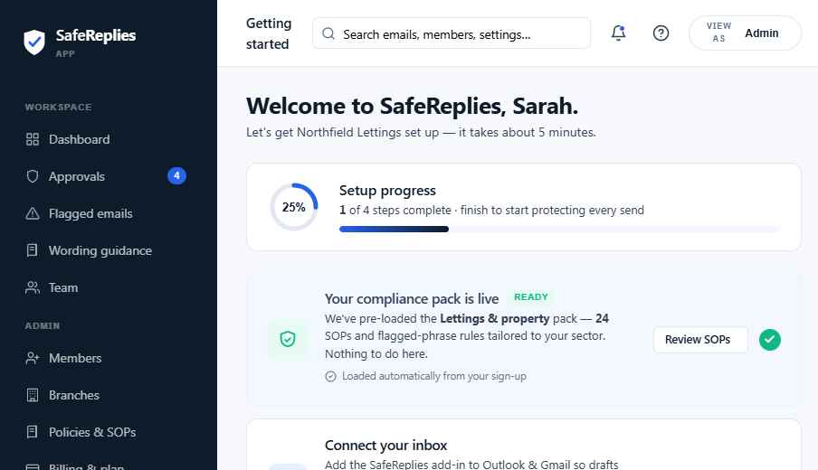 Onboarding reference screenshot